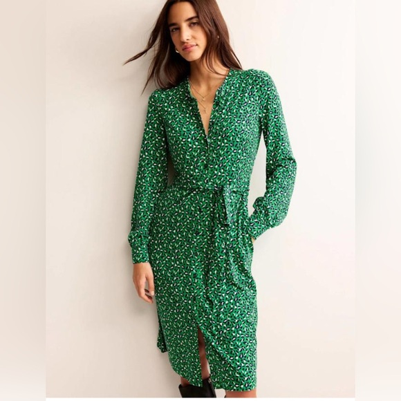 Boden Julia tambourine animal print dress size 12R - Picture 1 of 6